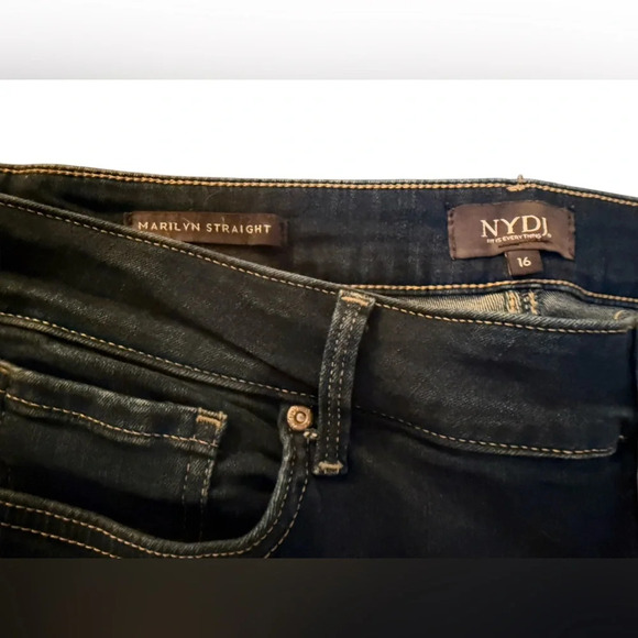 NYDJ Marilyn Straight Jeans Size 16 - Picture 9 of 10